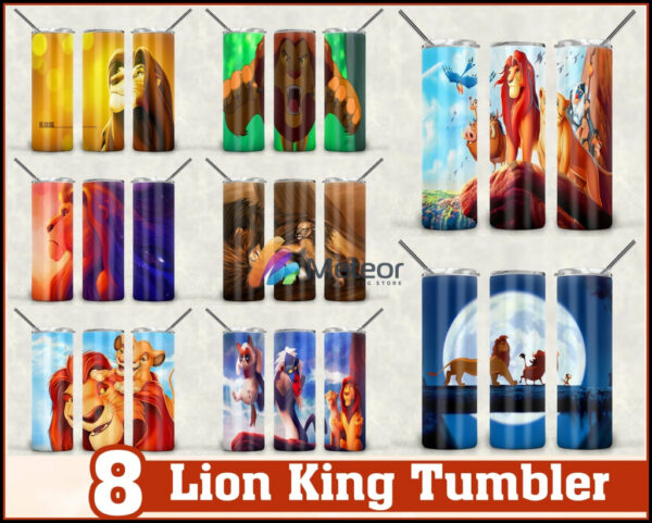 Lion King Tumbler - Lion King PNG - Tumbler design - Digital download