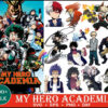 My hero academia svg bundle 200+ svg, png, eps, dxf 2.0 for print and cricut