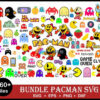 Pacman svg bundle, Pacman svg, png, dxf, Pacman svg files for cricut, Pacman svg clipar, Pacman silhouette, Digital download