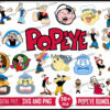 Popeye svg, Popeye Bundle svg, Bluto svg, Sweet Pee svg, Olive svg, Popeye Cricut, Silhouette, Cut File, svg, png