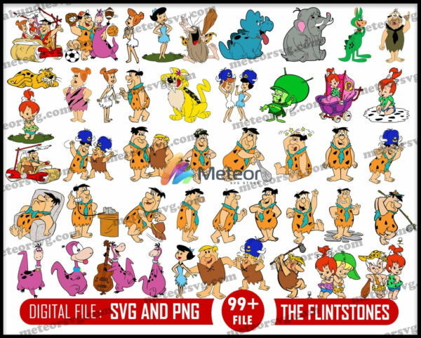 The Flintstones svg bundle, The Flintstones png, svg bundle, Flintstones  svg bundle