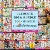 The Ultimate Giga Bundle svg, Mega bundle svg, Combo 300+ themes of unique designs almost everything included