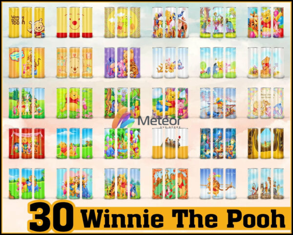 Winnie the Pooh Tumbler - Winnie the Pooh PNG - Tumbler design - Digital download