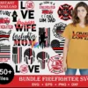 100+ files Firefighter bundle svg, dxf, png, eps for cricut and print