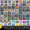 100+ Harry Potter Tumbler PNG bundle for cricut and print, Wizard Tumbler PNG sublimation