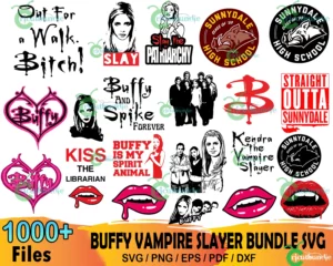 1000+ Buffy Vampire Slayer Bundle Svg, Sunnydale Svg, Buffy Svg