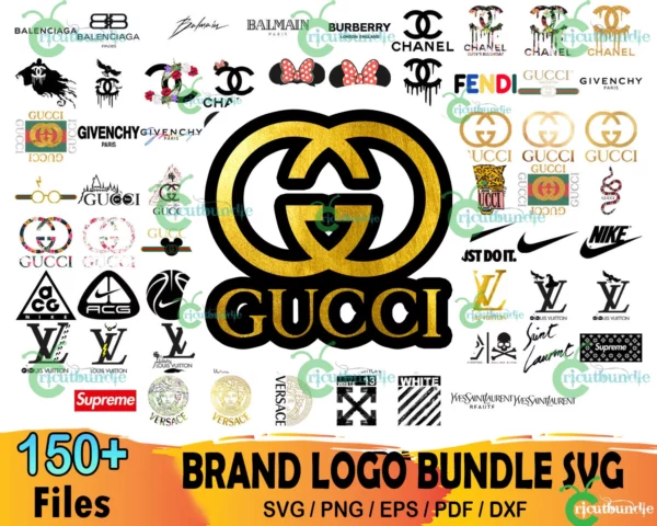 150+ Fashion Brand Bundle Png, Fashion Logo Svg, Brand Logo Svg