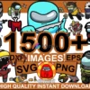 1500+ FILES Among Us SVG Bundle, Among Us Vector SVG, Among Us Game Svg, svg, eps, png, dxf, ai