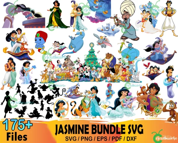 175+ Jasmine Svg Bundle, Disney Svg, Aladin Svg, Genie Svg