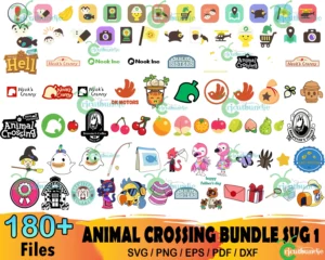 180+ Animal Crossing Bundle Svg, Animal Crossing Svg, Tom Nook Svg