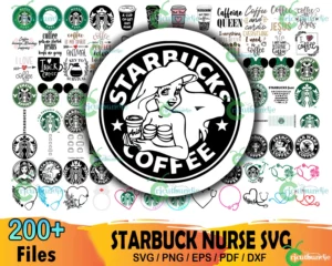 200+ Starbucks Nurse Svg Bundle, Starbucks Svg, Starbucks Logo Svg