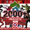 2000+ Marvel mega bundle for cricut and silhouette, dxf, png, eps for cricut and silhouette