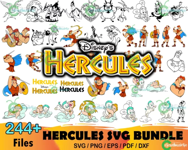 244+ Disney Hercules Bundle Svg, Disney Svg, Hercules Svg