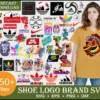 250+ Shoes Brand logo svg, png designs cutting file for print anf cricut