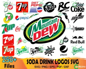 250+ Soda Drink Logo Svg, Soft Drink Svg, Soda Label Svg