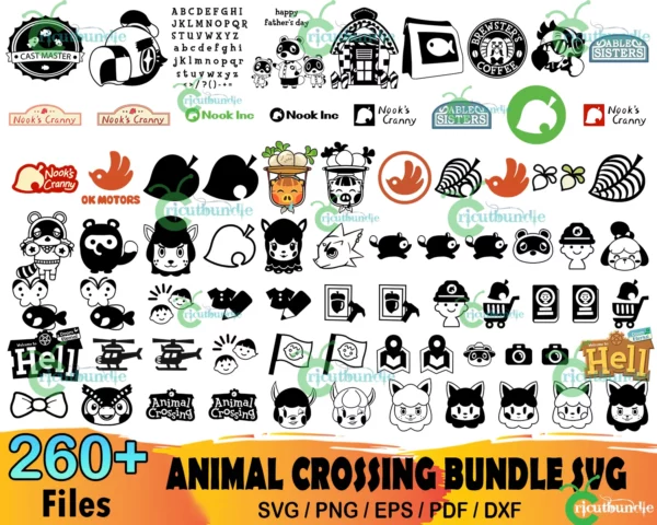 260+ Animal Crossing Svg Bundle, Animal Crossing Svg, Gamer Svg