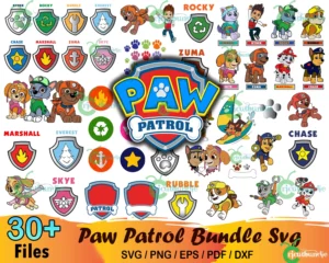 30+ Paw Patrol Bundle Svg, Paw Patrol Svg, Paw Patrol Clipart