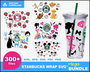 300+ Starbucks Svg, Mega Bundle StarBucks , Files For Cricut Svg, Png, Dxf, Eps, Jpg