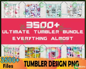 3500+ HQ Tumbler Bundle Png, 20oz Design, Tumbler Wraps