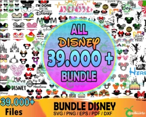39000 All Disney Svg Bundle, Mickey Svg, Princess Svg