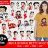 40+ files Mega bundle Betty Boop svg, png, eps, dxf