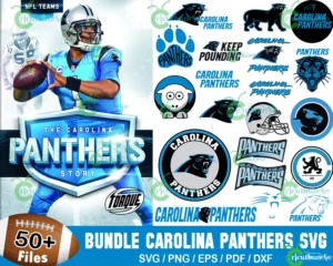 50+ Carolina Panthers Football Svg Bundle, Panthers Logo Svg