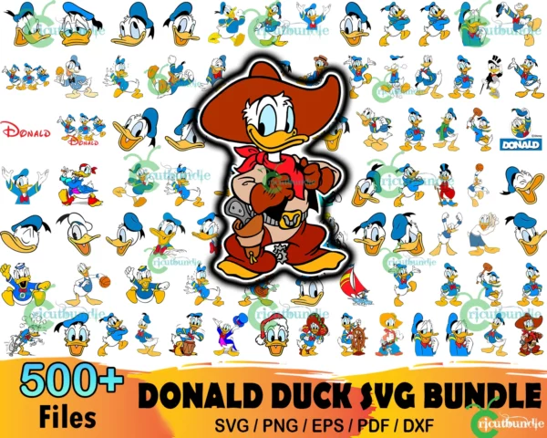 500+ Donald Duck Svg Bundle, Disney Svg, Donald Duck Svg