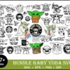 67+ Baby Yoda SVG Bundle, Mandalorian Bundle SVG, Star Wars SVG, Baby Yoda Cricut