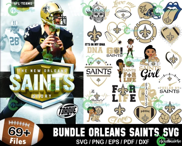 69+ New Orleans Saints Football Svg Bundle, Sport Svg