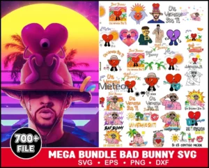 700+ Files Bad Bunny Bundle- Digital Download- SVG prints