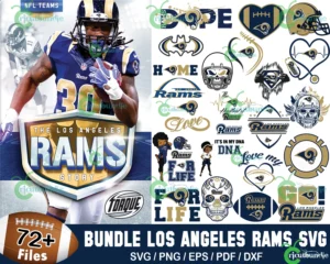 72+ Los Angeles Rams Football Svg Bundle, Rams Logo Svg