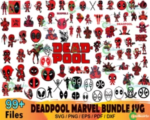 99+ Deadpool Marvel Bundle Svg, Deadpool Svg
