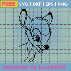 Bambi Svg Free, Disney Svg, Cartoon Svg, Instant Download, Shirt Design