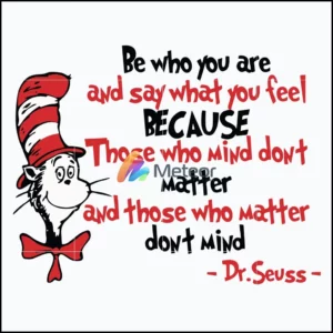 Be Who You Are And Say What You Feel Svg, Dr Seuss Svg, png, dxf, eps file DR05012141