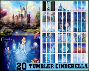 Cinderella Tumbler - Cinderella PNG - Tumbler design - Digital download