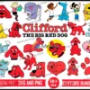 Clifford the Big Red Dog, Clifford the Big Red Dog SVG bundle, Clifford Png, Clifford the big red dog birthday, svg, cut file, for cricut