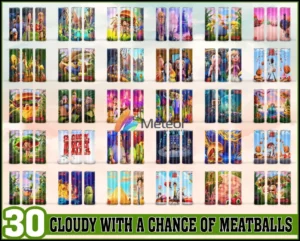 Cloudy with a Chance of Meatballs Tumbler - Cloudy with a Chance of Meatballs PNG - Tumbler design - Digital download