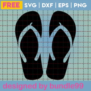 Flip Flop Svg Free, Flip Flops Cameo, Freebies, Instant Download, Cutting Files For Crafters