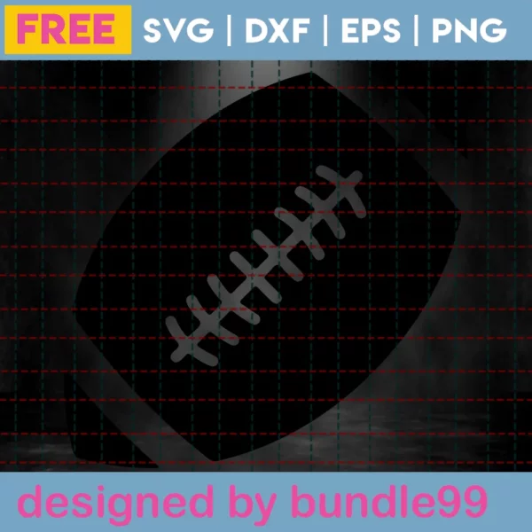 Football Svg Free, Sport Svg, Ball Svg, Instant Download, Silhouette Cameo Invert