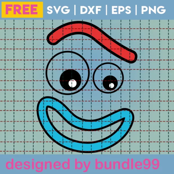 Forky Face Svg, Free Cut Files For Cricut, Toy Story Svg, Funny Svg, Instant Download
