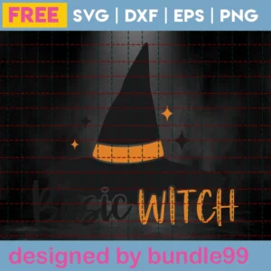 Free Basic Witch Svg Invert