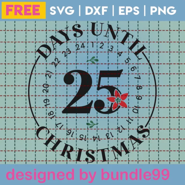 Free Christmas Countdown Svg