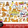 Garfield Bundle Svg, Garfield Svg, Odie svg, Garfield png, Beagle Dog, Garfield Cricut, Silhouette, Cut File, svg, dxf, png