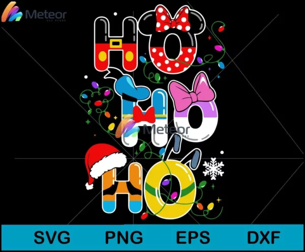 Ho ho ho disney christmas svg, Christmas svg, png, dxf, eps digital file CRM1011209L