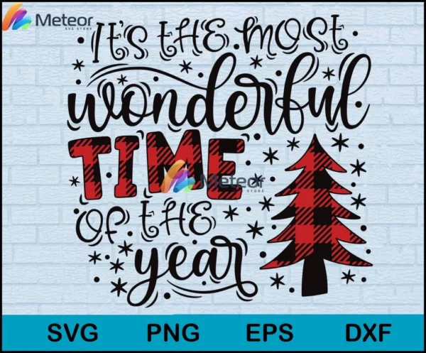 it's the most wonderful time of the year christmas svg, Christmas svg, png, dxf, eps digital file CRM2611208L