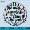 it's the most wonderful time of the year christmas svg,Christmas svg, png, dxf, eps digital file CRM26112010L