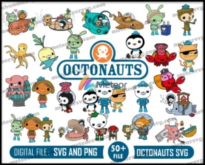 Octonauts, Octonauts SVG, Octonauts Clipart Octonauts cut file, Octonauts Birthday