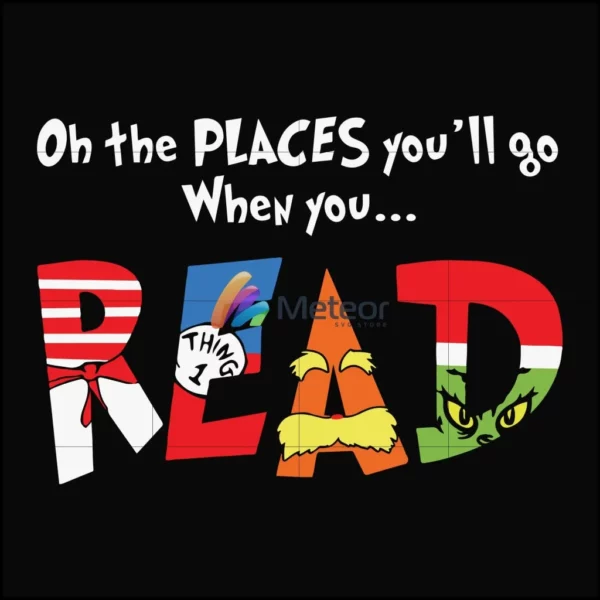 Oh the places you'll go when you read svg, png, dxf, eps file DR000167