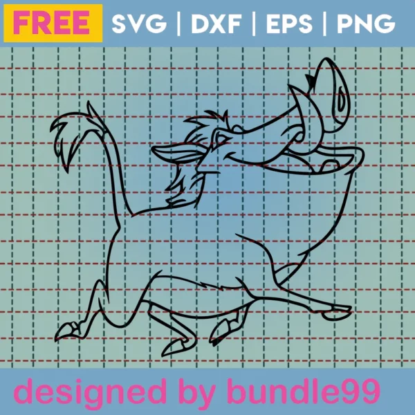 Pumbaa Svg Free, The Lion King Svg, Free Svg Files Disney, Instant Download