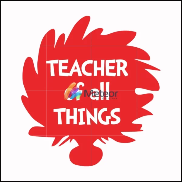 Teacher of all things svg, png, dxf, eps file DR00059